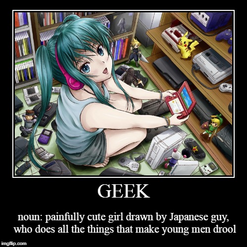 and she doesn't even have to swallow a sword (Geek Week, January 7-13, 2018 - a JBmemegeek & KenJ production [so to speak]) | image tagged in funny,demotivationals,geek week,geek,anime,anime girl | made w/ Imgflip demotivational maker