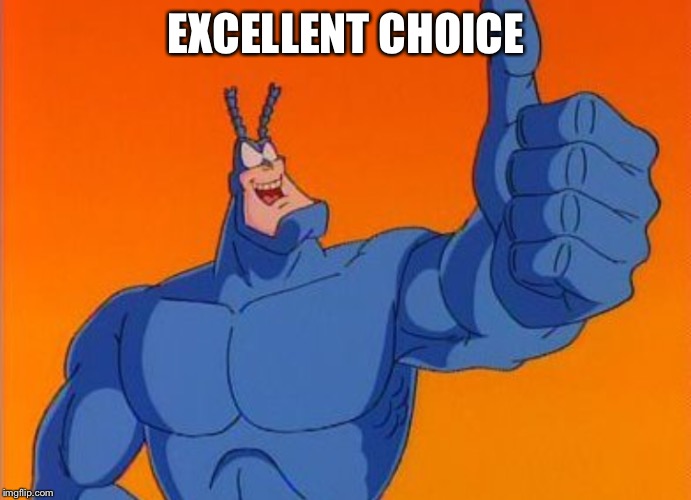 EXCELLENT CHOICE | made w/ Imgflip meme maker