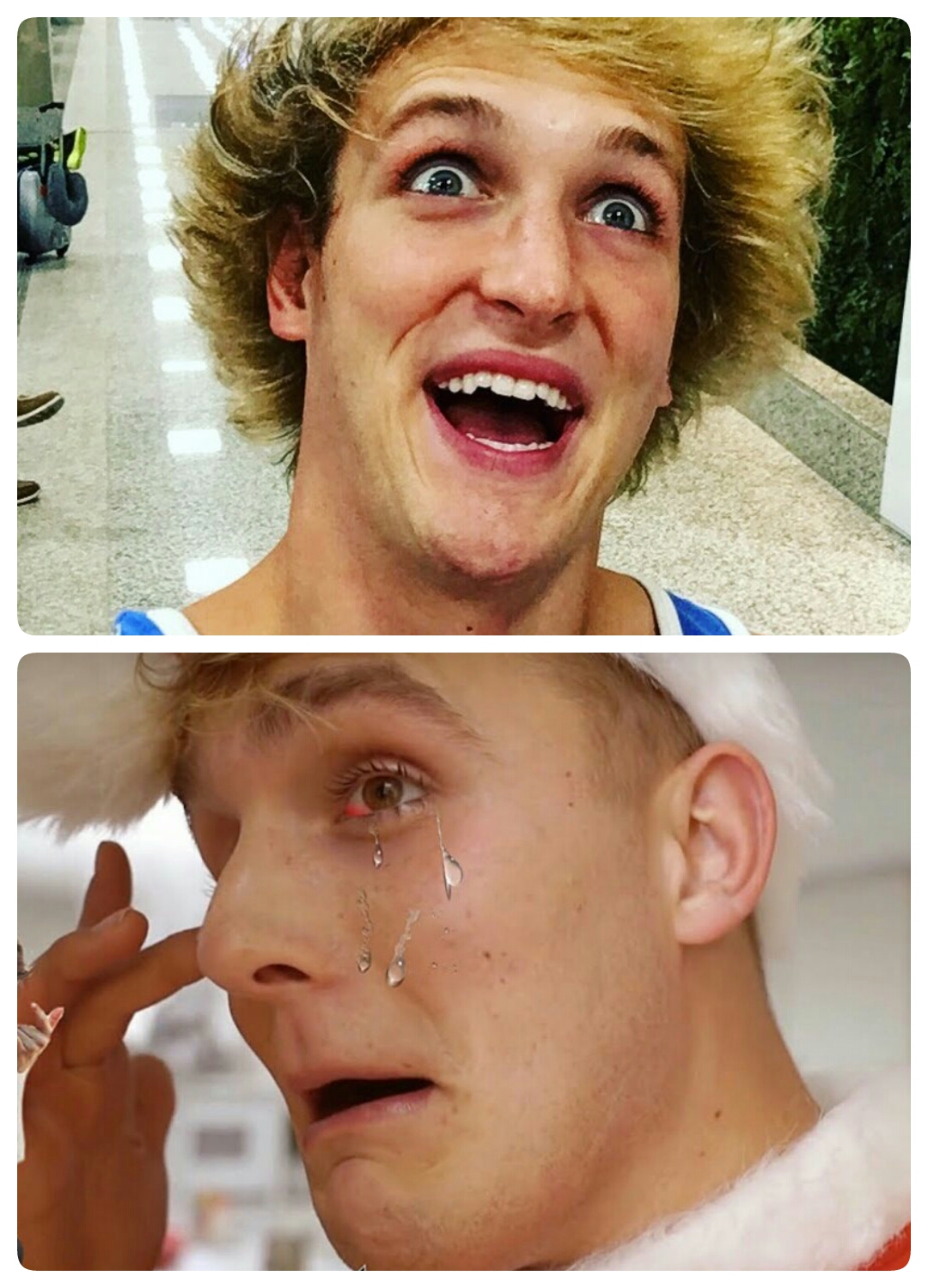 Logan Paul breaks himself Blank Meme Template