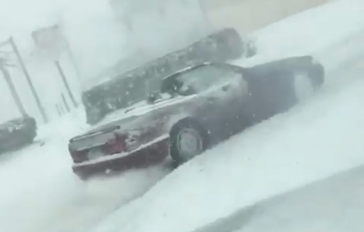 High Quality Convertible in snow Blank Meme Template