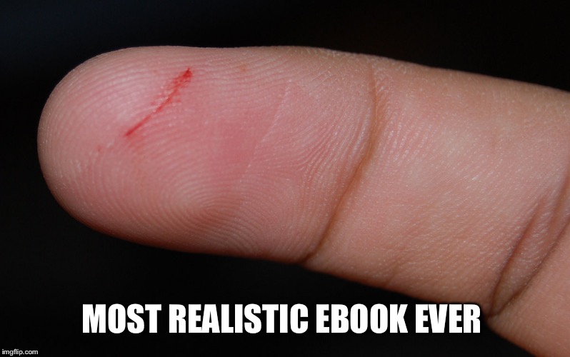 Realistic Ebook  | MOST REALISTIC EBOOK EVER | image tagged in ouch,memes,ebooks | made w/ Imgflip meme maker