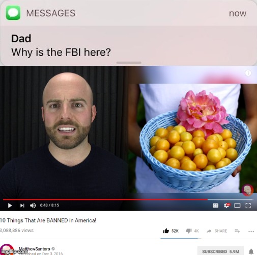 The FBI Is Here Because of Matthew Santoro | image tagged in memes,funny,matthew santoro,why is the fbi here | made w/ Imgflip meme maker