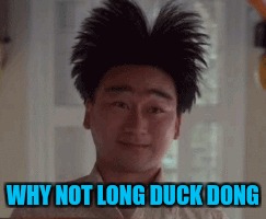 WHY NOT LONG DUCK DONG | made w/ Imgflip meme maker