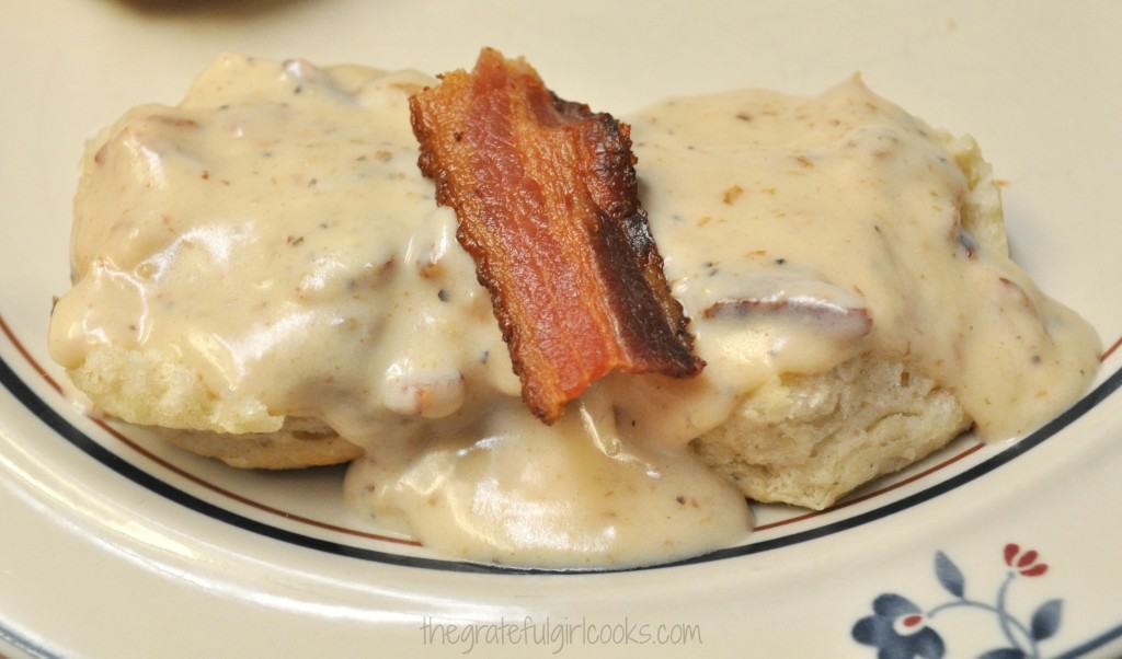 Biscuits with Bacon Gravy Blank Meme Template