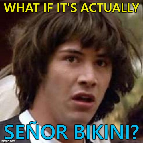 WHAT IF IT'S ACTUALLY SEÑOR BIKINI? | made w/ Imgflip meme maker