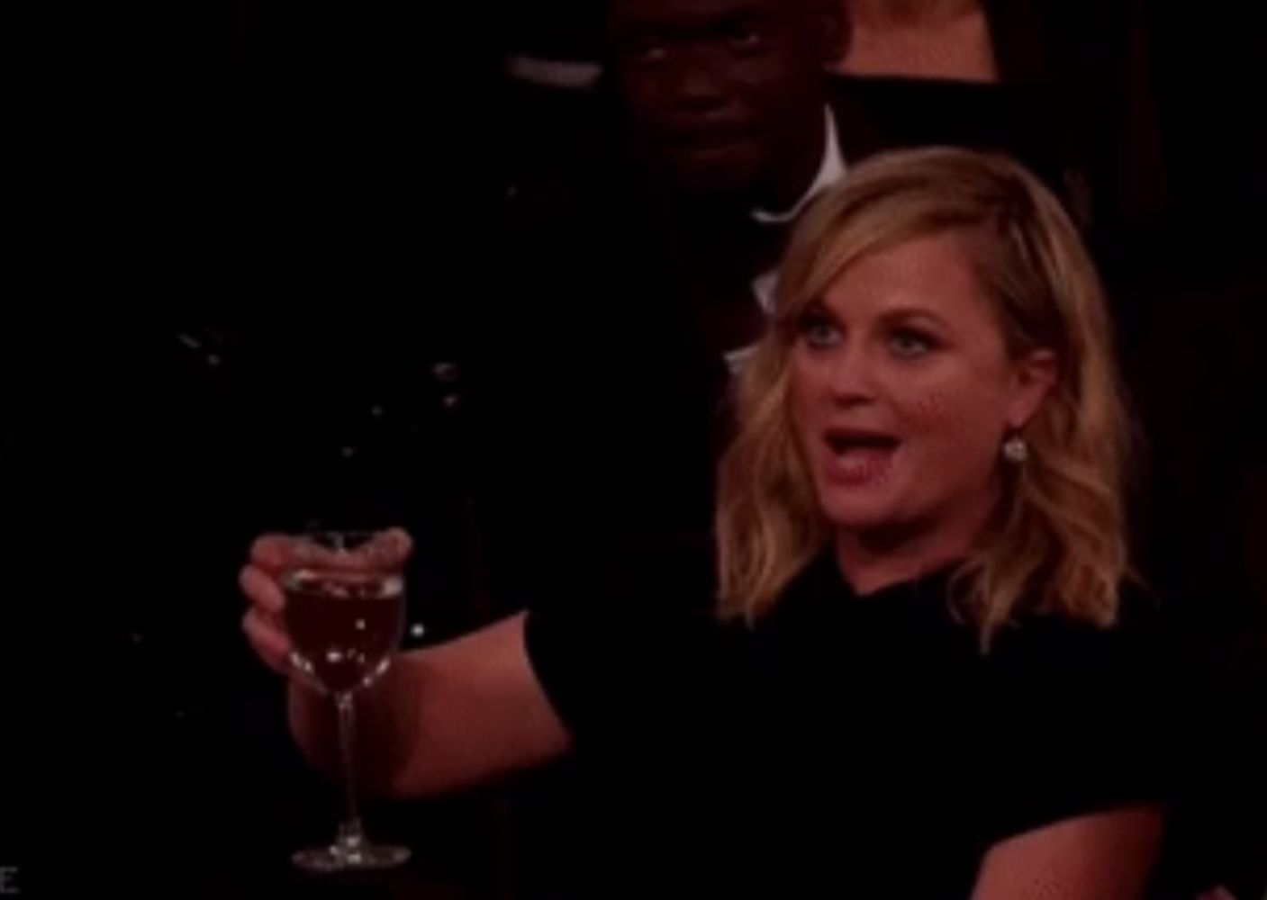 High Quality Amy Poehler Reclaiming My Wine Blank Meme Template