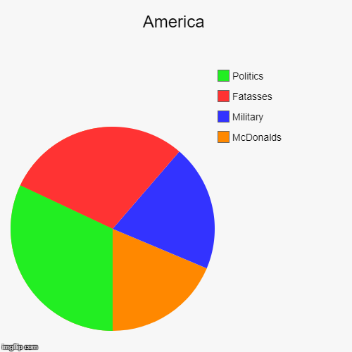The American Pie Chart | image tagged in funny,pie charts | made w/ Imgflip chart maker
