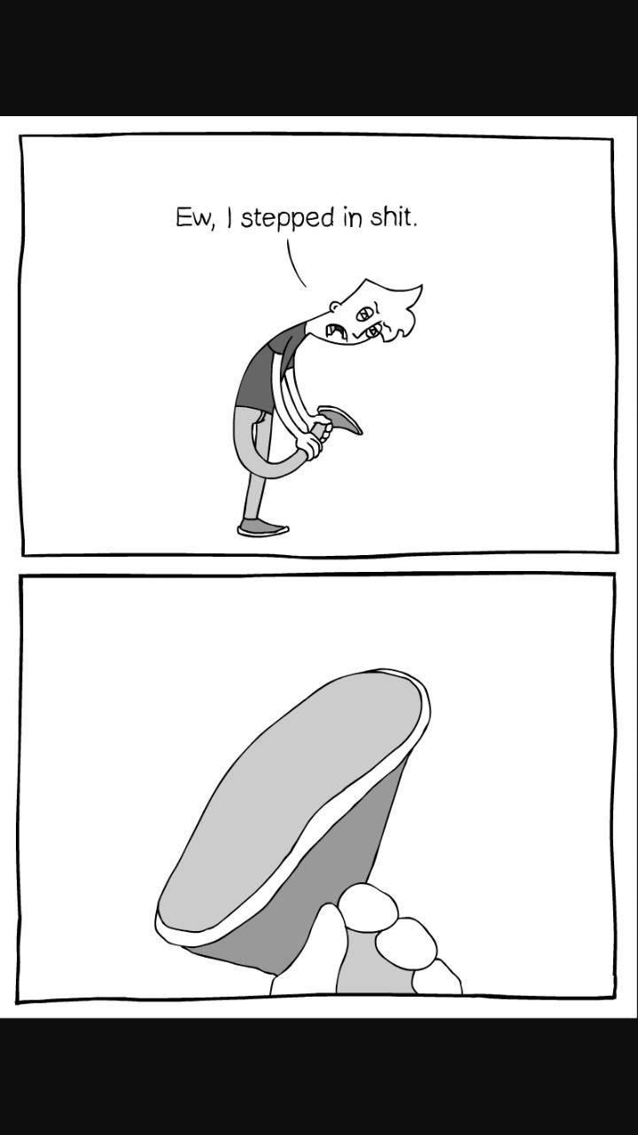 High Quality eww i stepped on shit 2 Blank Meme Template