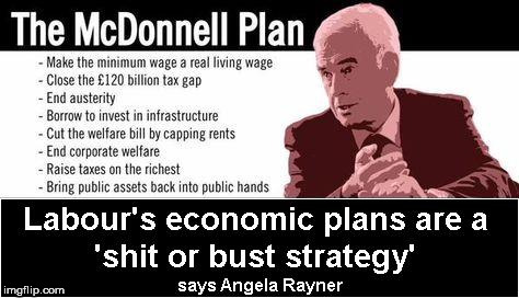 McDonnell economic plan | image tagged in labour economic plan,corbyn economic plan,shit or bust,momentum,vote corbyn,corbyn policy | made w/ Imgflip meme maker