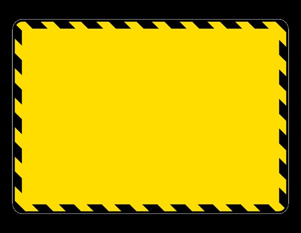 High Quality Blank Caution Sign Blank Meme Template
