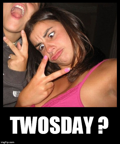 wiggers | TWOSDAY ? | image tagged in tuesday,duck face chicks,duckface,two,white chicks,gangsta | made w/ Imgflip meme maker