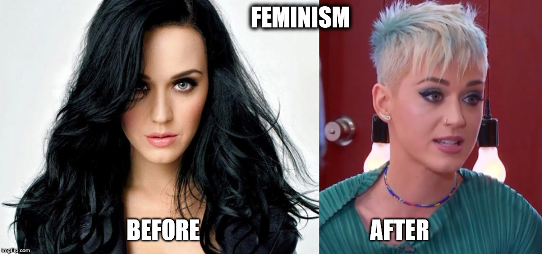 FEMINISM; BEFORE                                      AFTER | made w/ Imgflip meme maker