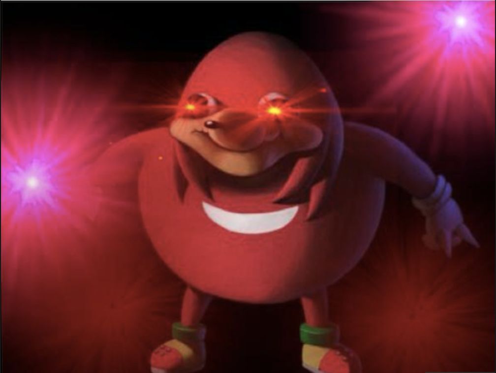 Ugandan Knuckles Blank Meme Template