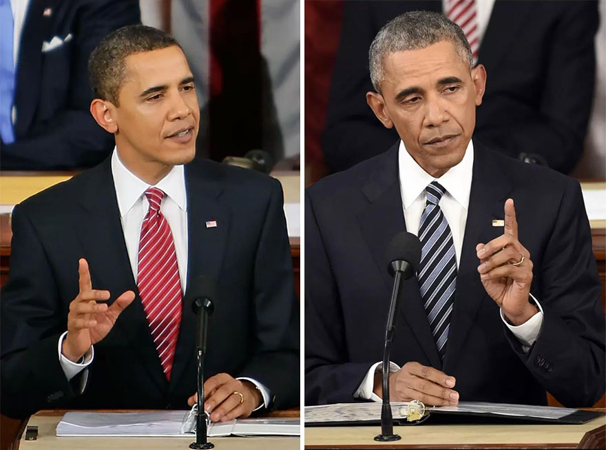High Quality Obama Before/After Blank Meme Template