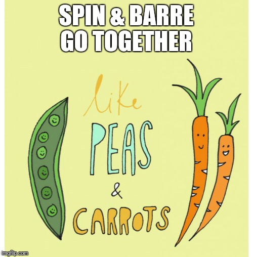 Spin & Barre  | SPIN & BARRE GO TOGETHER | image tagged in barre,spin,spinning,workout,gym,fitness | made w/ Imgflip meme maker