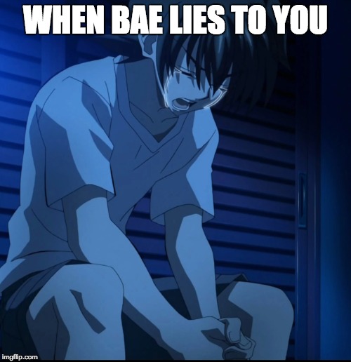 WHEN BAE LIES TO YOU | image tagged in issei,hsdxd | made w/ Imgflip meme maker