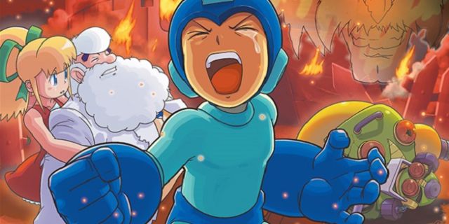 Megaman screaming and crying Blank Meme Template