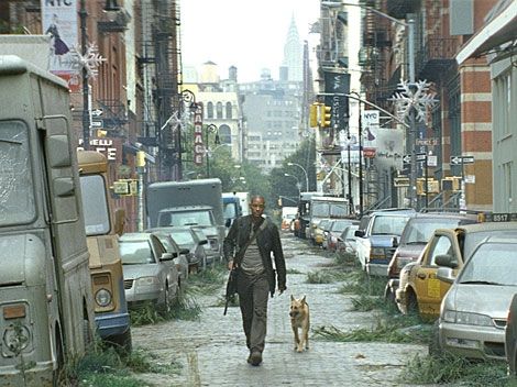 High Quality I am legend street Blank Meme Template