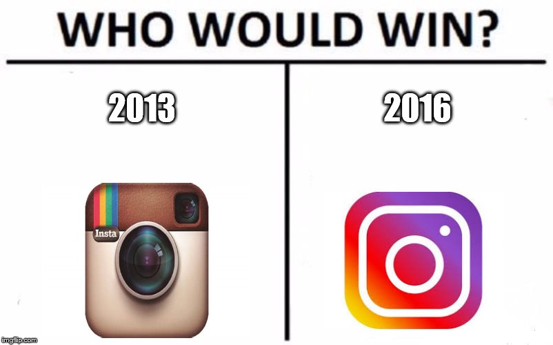 Who Would Win? Meme | 2013; 2016 | image tagged in memes,who would win,scumbag | made w/ Imgflip meme maker