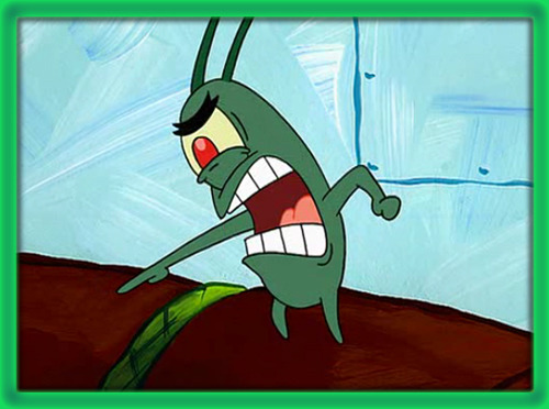 High Quality Plankton Yelling Blank Meme Template