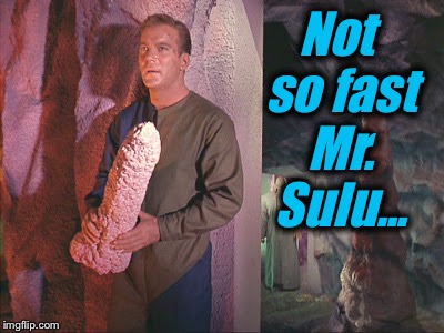 Not so fast Mr. Sulu... | made w/ Imgflip meme maker