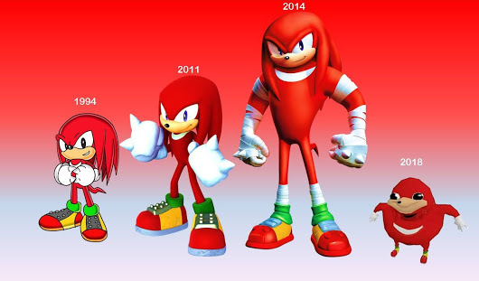 High Quality Revolution of Knuckles Blank Meme Template