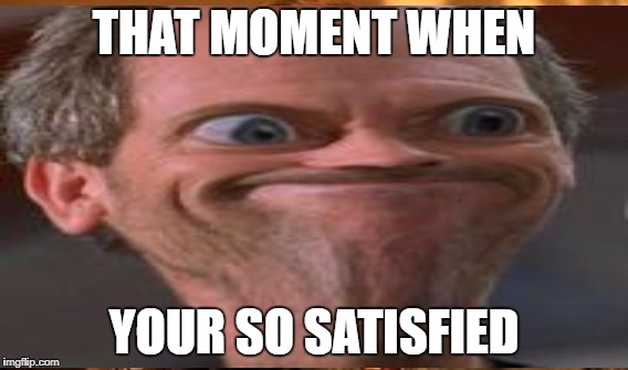 Satasfied Man | THAT MOMENT WHEN; YOUR SO SATISFIED | image tagged in the most interesting man in the world | made w/ Imgflip meme maker