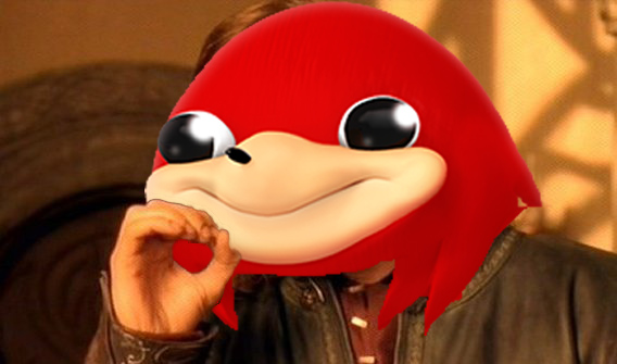 High Quality Ugandan Knuckles Does Not Simply... Blank Meme Template