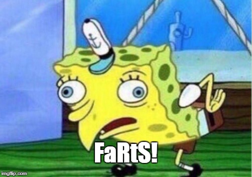 Mocking Spongebob Meme | FaRtS! | image tagged in memes,mocking spongebob | made w/ Imgflip meme maker