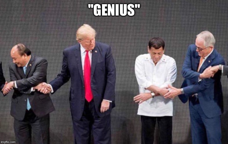 "GENIUS" | image tagged in genius trump 2 | made w/ Imgflip meme maker