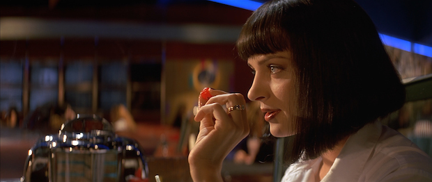 Pulp Fiction Mia Wallace Retro Diner Blank Meme Template