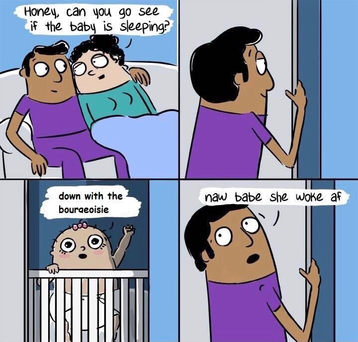 High Quality Baby is woke af Blank Meme Template