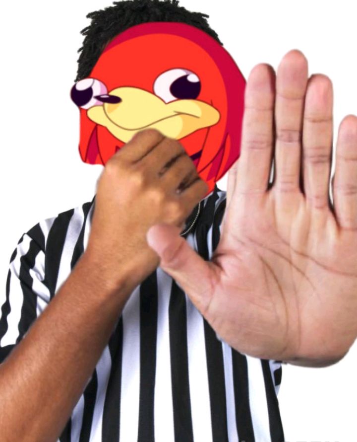 High Quality Referee know de wey  Blank Meme Template