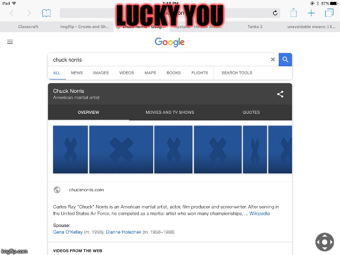 LUCKY YOU | made w/ Imgflip meme maker