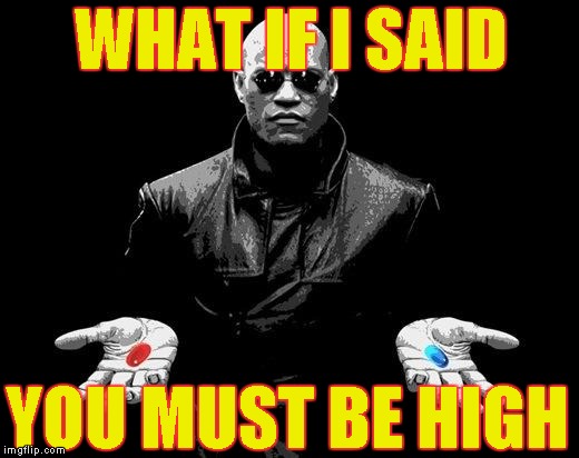 WHAT IF I SAID YOU MUST BE HIGH | made w/ Imgflip meme maker
