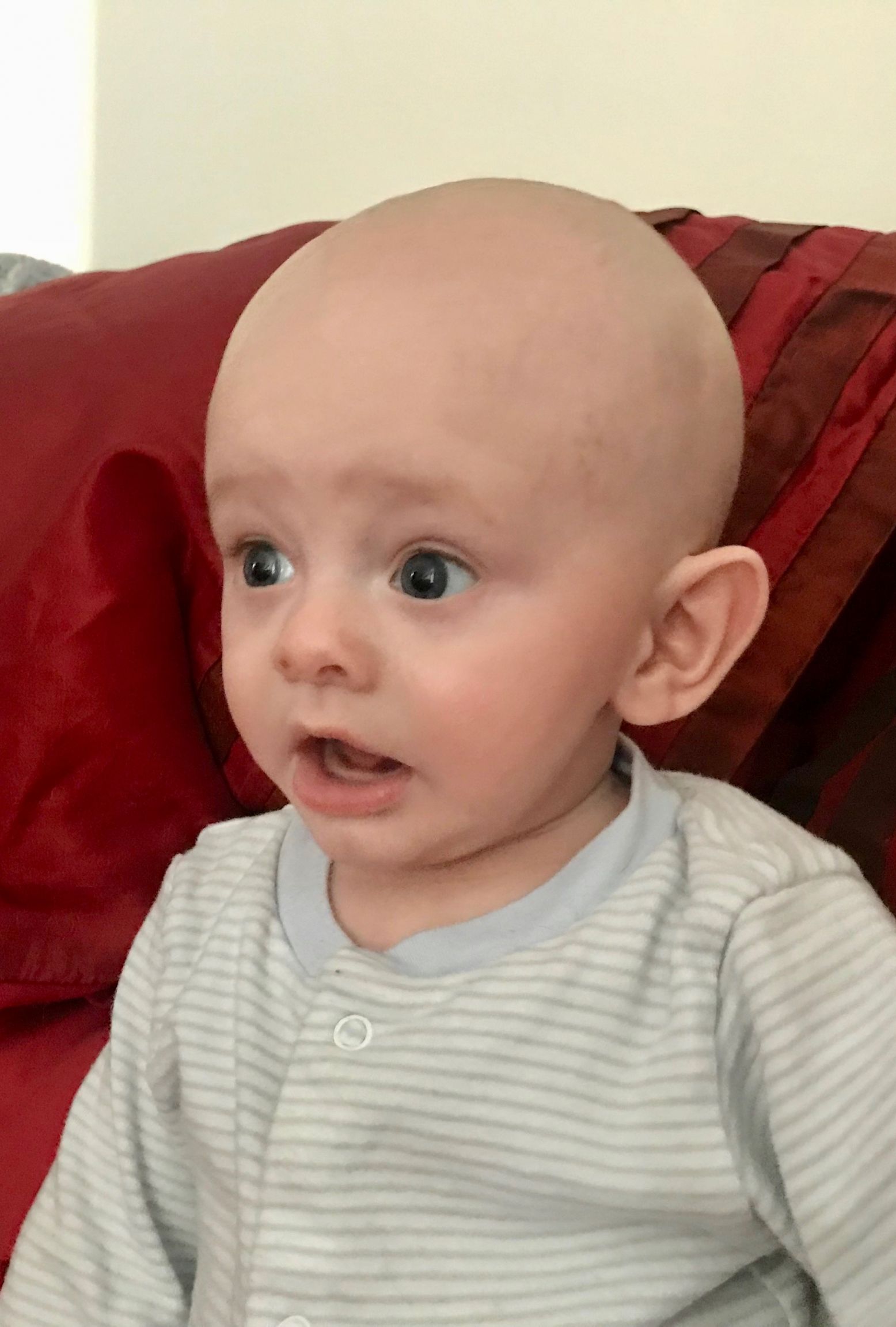 High Quality Shocked Baby Blank Meme Template