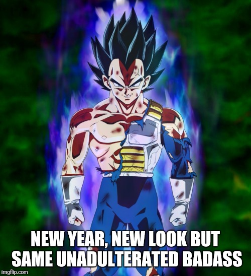 Vegeta Gainzzz | NEW YEAR, NEW LOOK BUT SAME UNADULTERATED BADASS | image tagged in dragonball super,gym,happy new year | made w/ Imgflip meme maker