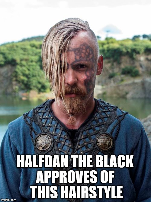 HALFDAN THE BLACK APPROVES OF THIS HAIRSTYLE | made w/ Imgflip meme maker