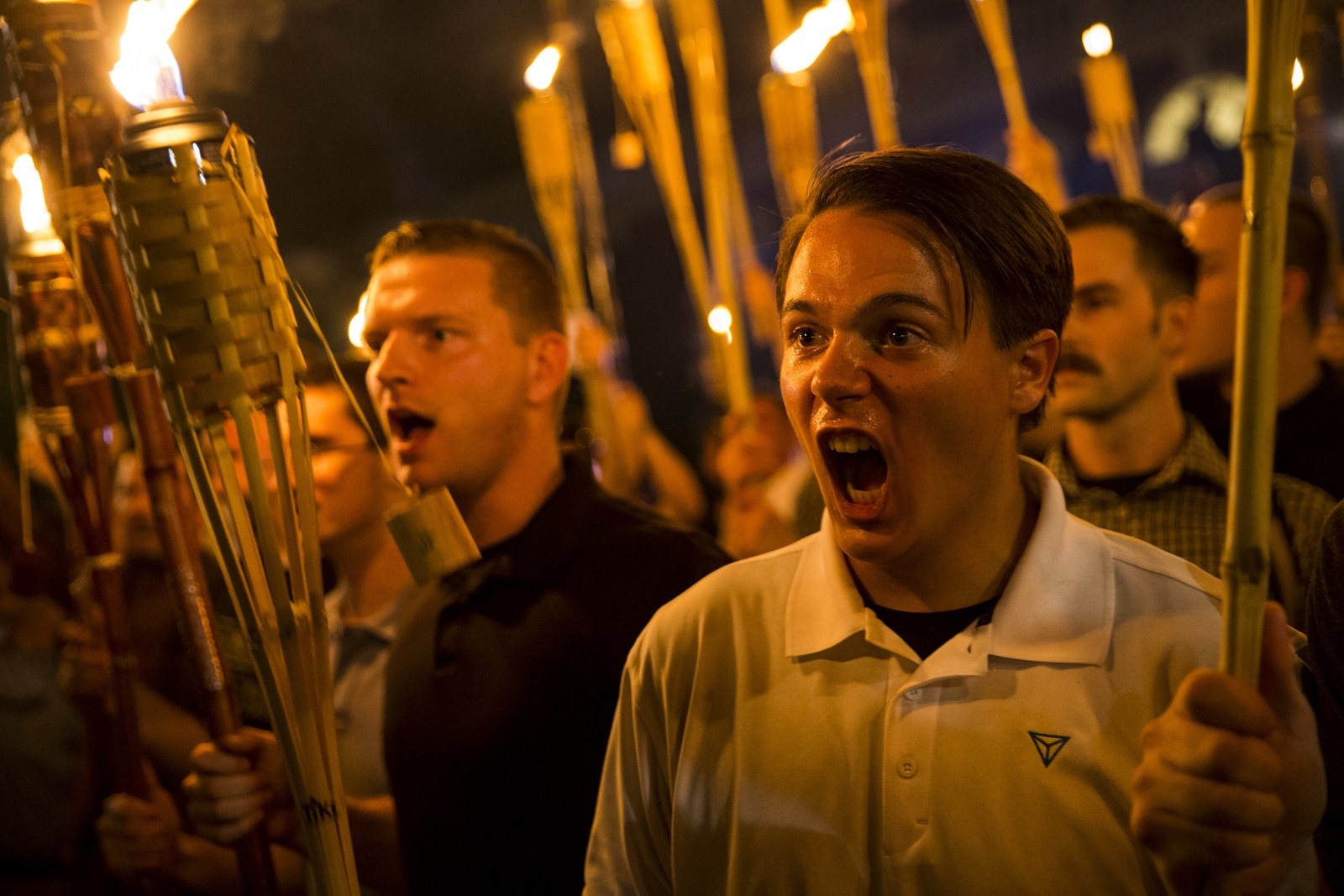 Tiki Torch Nazi Blank Meme Template