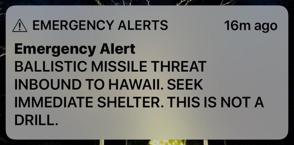 High Quality Hawaii Missile Threat Blank Meme Template
