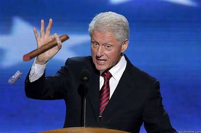 High Quality Bill Clinton Cigar Blank Meme Template