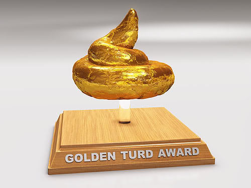 High Quality TURD AWARD Blank Meme Template