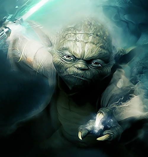 Yoda Large Art Star Wars Jedi Knight Blank Meme Template