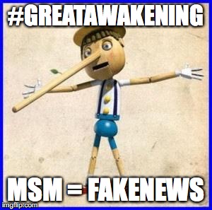 Lies | #GREATAWAKENING; MSM = FAKENEWS | image tagged in lies | made w/ Imgflip meme maker