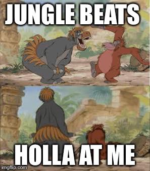 JUNGLE BEATS; HOLLA AT ME | image tagged in wild | made w/ Imgflip meme maker