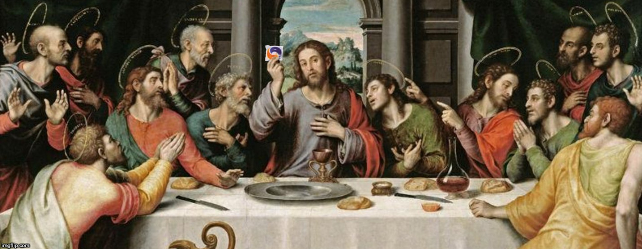 Tide Pods Last supper | image tagged in last supper,tide pods,tide pod,jesus christ,tide,jesus | made w/ Imgflip meme maker