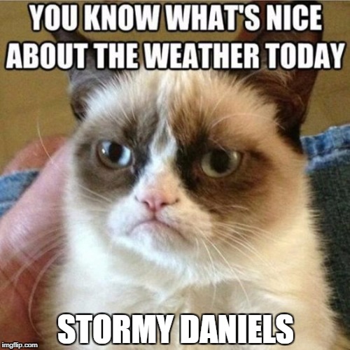 Grumpy's Weather | STORMY DANIELS | image tagged in grumpy's weather,funny memes | made w/ Imgflip meme maker