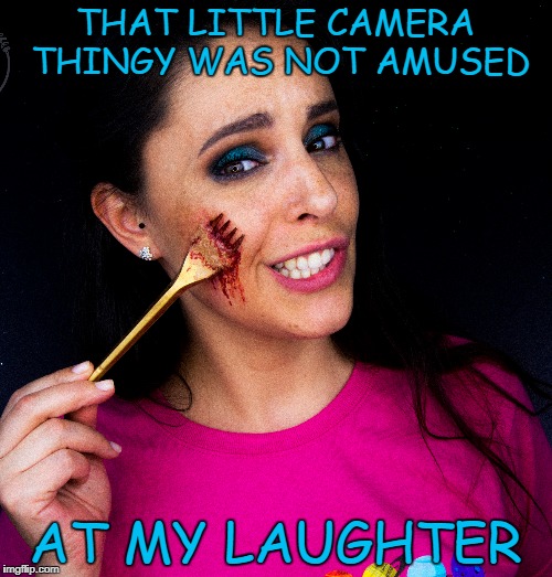 THAT LITTLE CAMERA THINGY WAS NOT AMUSED AT MY LAUGHTER | made w/ Imgflip meme maker