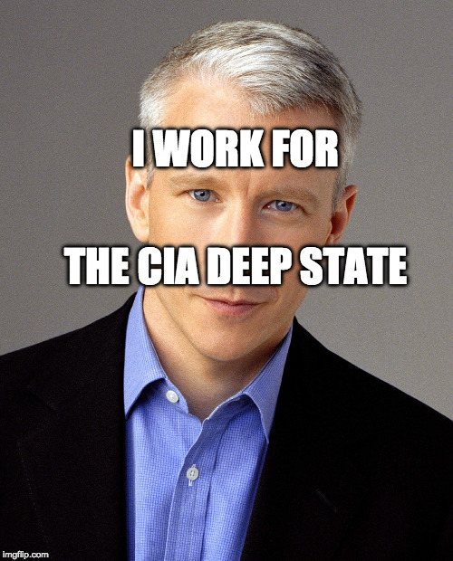 Fake News | I WORK FOR; THE CIA DEEP STATE | image tagged in fake news | made w/ Imgflip meme maker