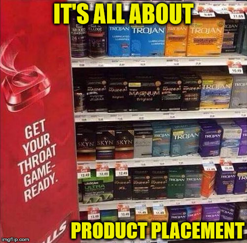 Halls and Trojan...A Love Story | IT'S ALL ABOUT; PRODUCT PLACEMENT | image tagged in sore throat,memes,what if i told you,trojan horse,advertising,still a better love story than twilight | made w/ Imgflip meme maker